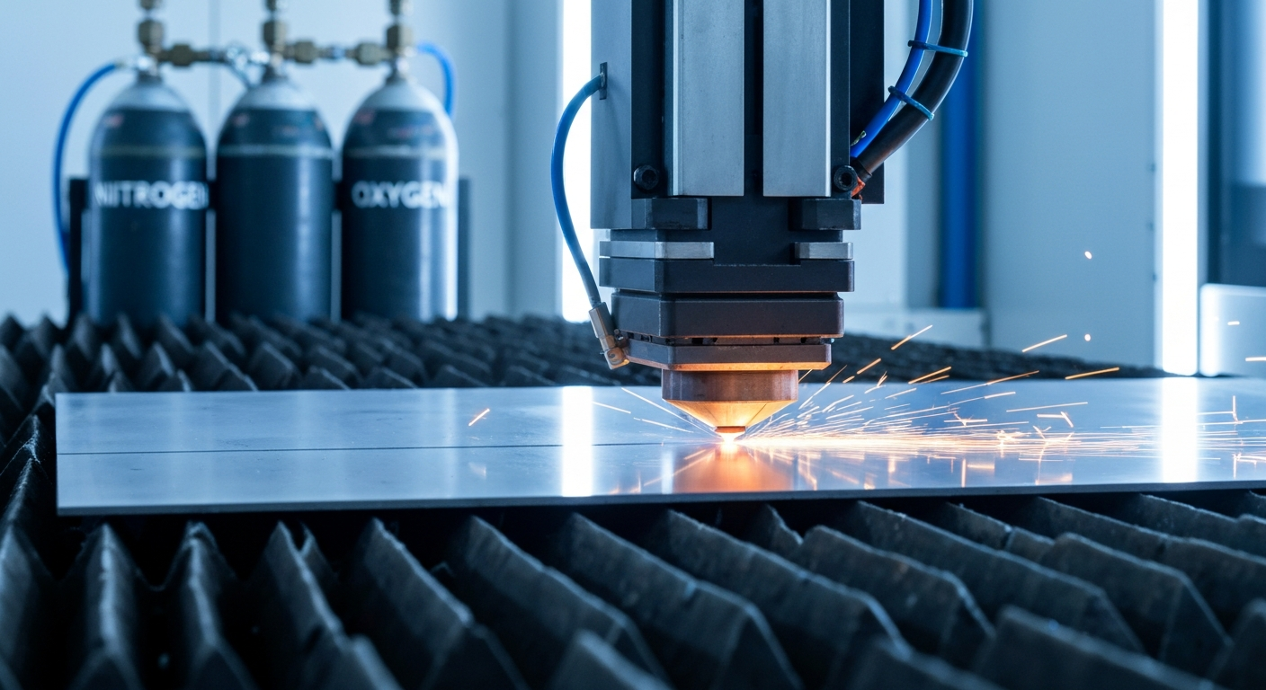 Jak wybrać gazy do cięcia laserowego? Tlen czy azot 2